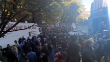 Огромная акция протеста в Тбилиси за Честные выборы